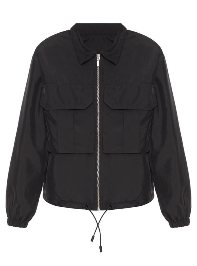 Куртка з плащівки чорна WILD HEARTS (WH_nylnjct-blc062)