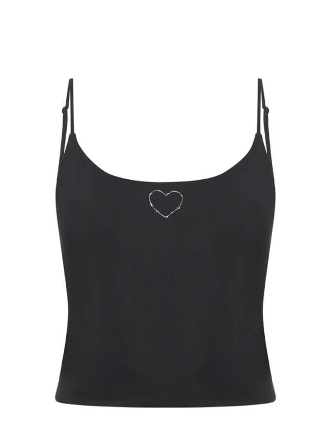 Майка спортивна чорна WILD HEARTS (WH_tnktop-blc056)