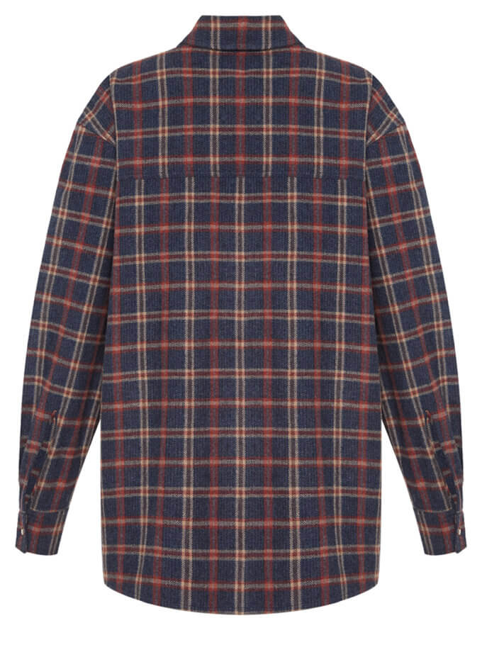 Фланелева сорочка синя WILD HEARTS (WH_flnlshrt-blue060)