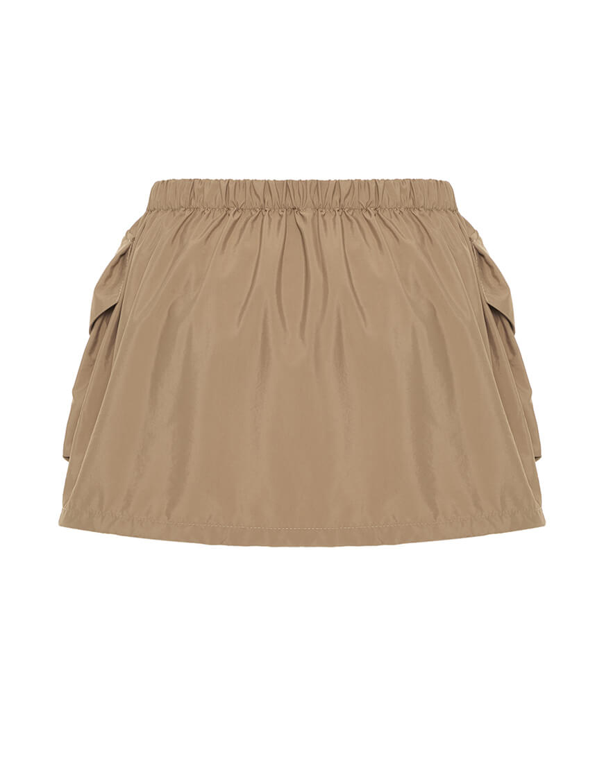 222 (5) Спідниця з плащівки бежева WILD HEARTS (WH_nylnskrt-bge065) - фото 2