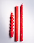 Свічки Столові - червоні з золотом FIRE RABBIT (FR_TC000)