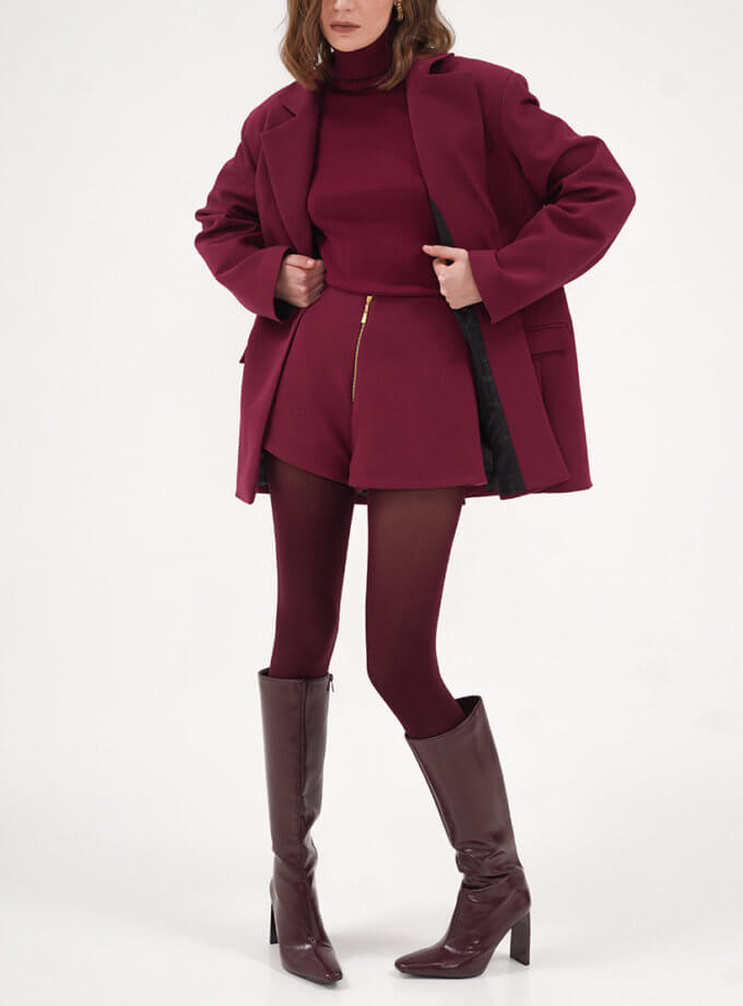 Шорти кольору Бордо  TWINSIS CLOTHES (TW_TT_SS 009453)