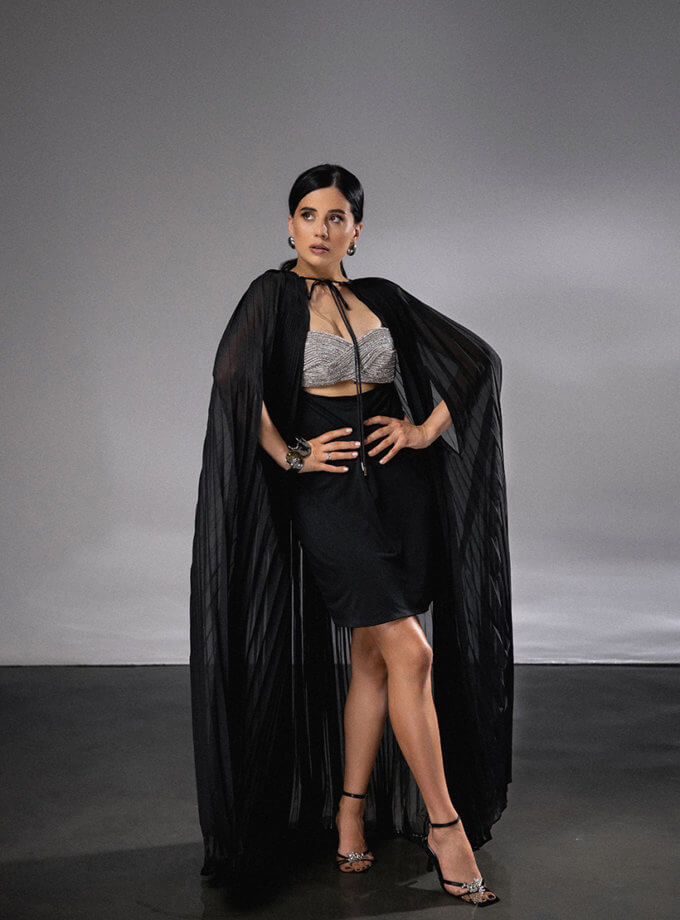 Накидка-кейп із шифону Зоряна Вуаль ROSCA (RSC_RSC_DRESS-0015-1)