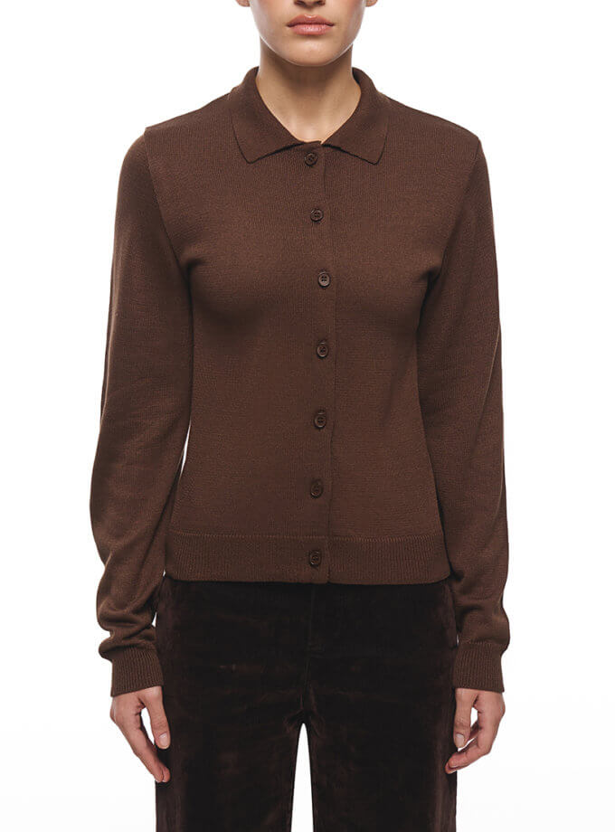 Сорочка Thea коричнева J.D.WOOL (JDW_J.D.5005)
