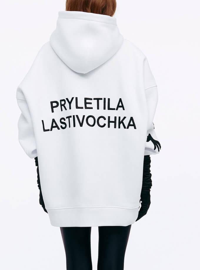Худі Pryletila Lastivochka біле MY x MY (MC_MY10225)