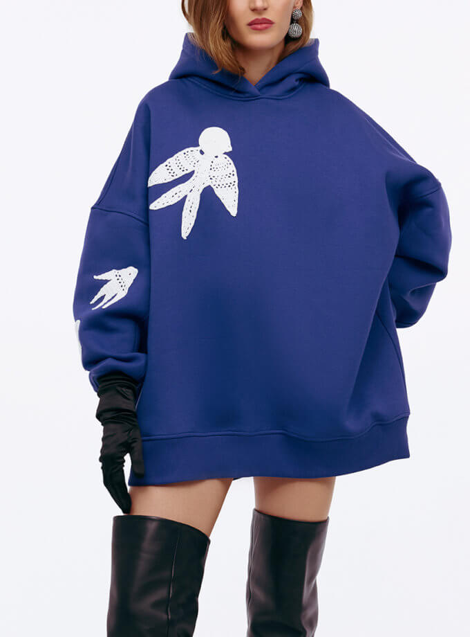 Худі Pryletila Lastivochka синій MY x MY (MC_MY100125)