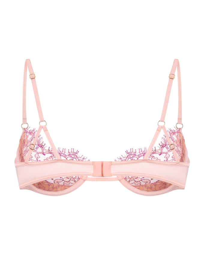 Персиковий балконет із шовку та мережива PEACH PEACH LINGERIE (PP_BLPP2403)