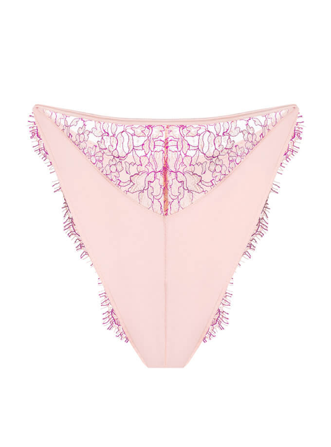 Персикові танга із шовку та мережива PEACH PEACH LINGERIE (PP_TNPP2404)