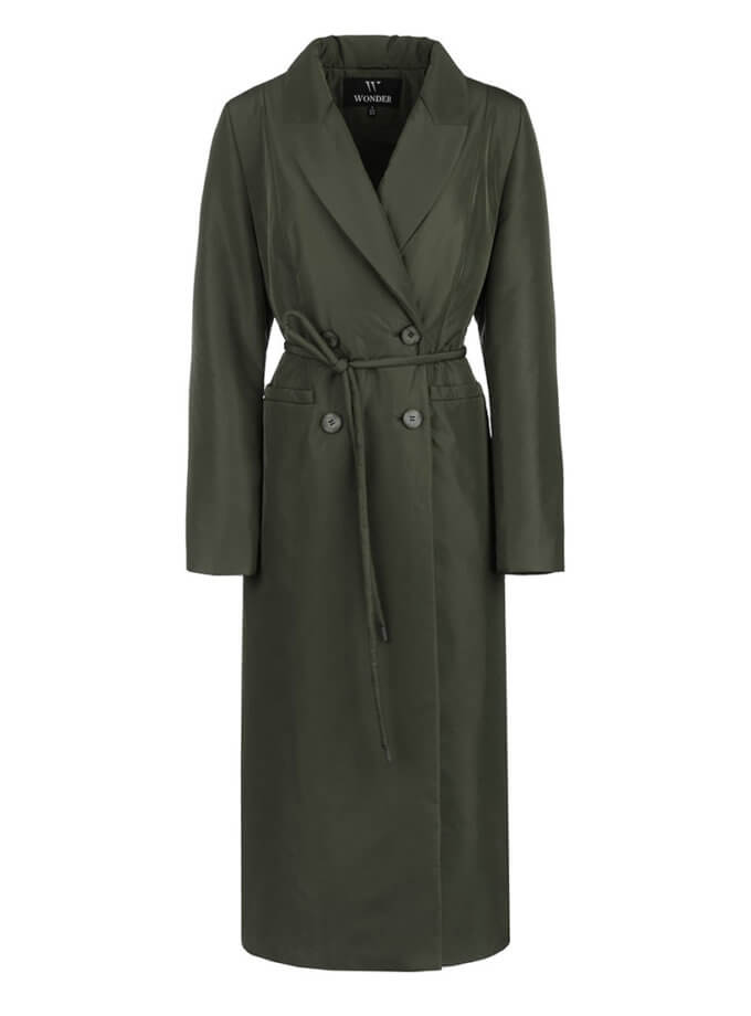 Пальто-пуховик сіро-зелений WONDER (WNDR_win25_pcgg_01) - фото 9