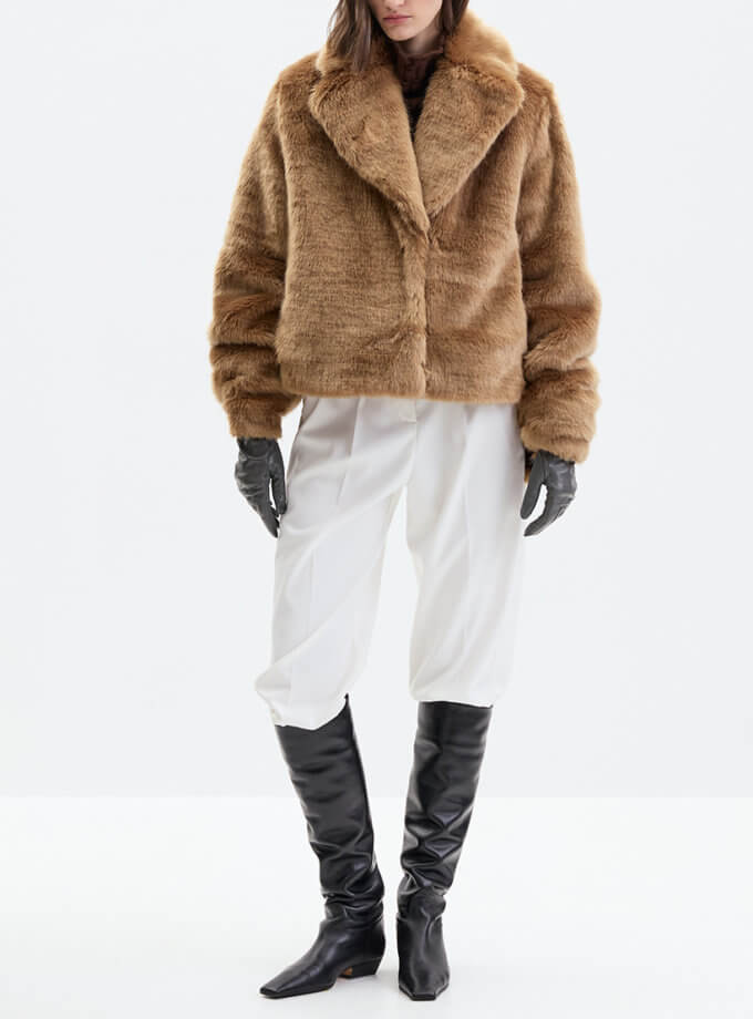 Вкорочена шуба Bura Faux Fur IAM (IM_BR/FX/FR/JCKT)