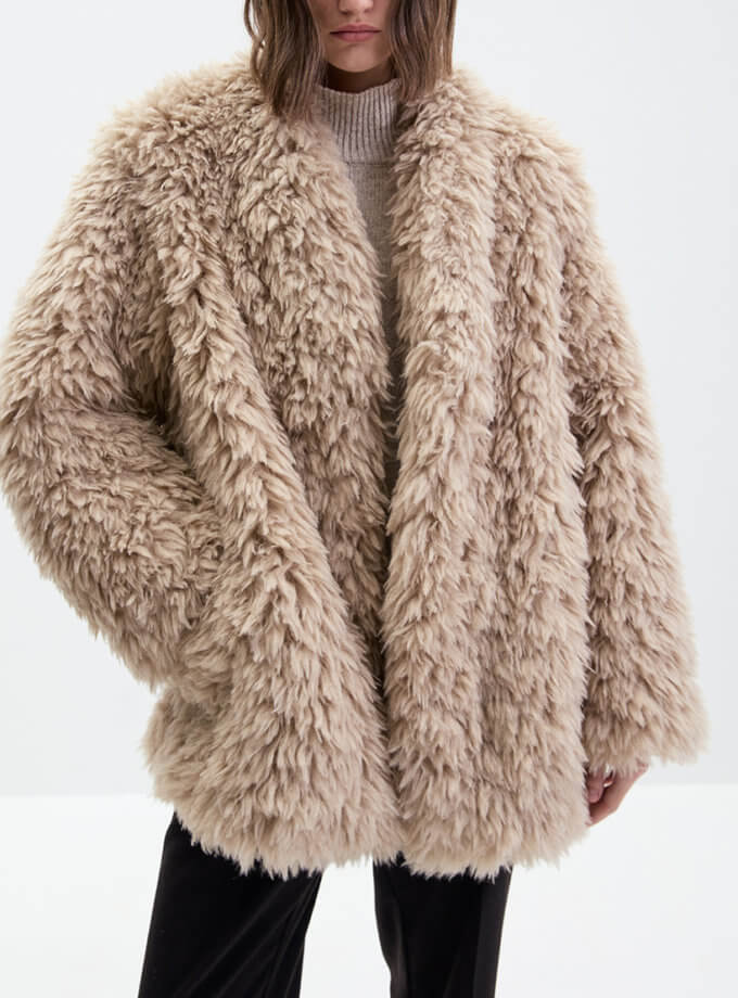 Шуба Ovechka Faux Fur IAM (IM_OVCHK/FX/FR/JCKT)