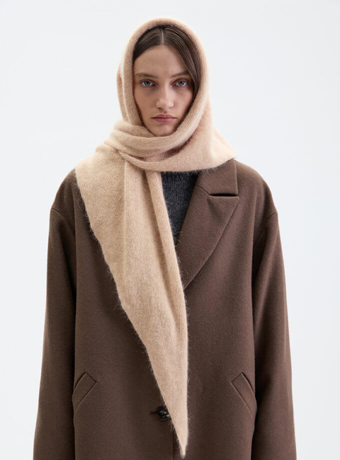 Шарф Braided Beige IAM (IAM_BRDD/BG/SCRF) - фото 8