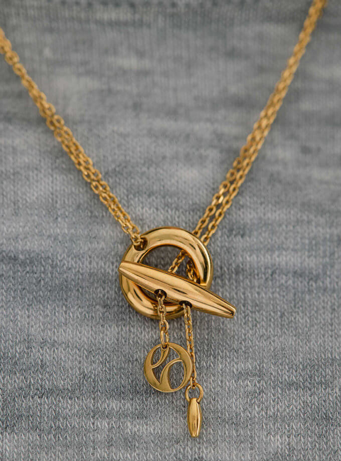 Кольє-трансформер Ола в позолоті ORXATA.JEWELRY (ORX_nec_ola_gold)