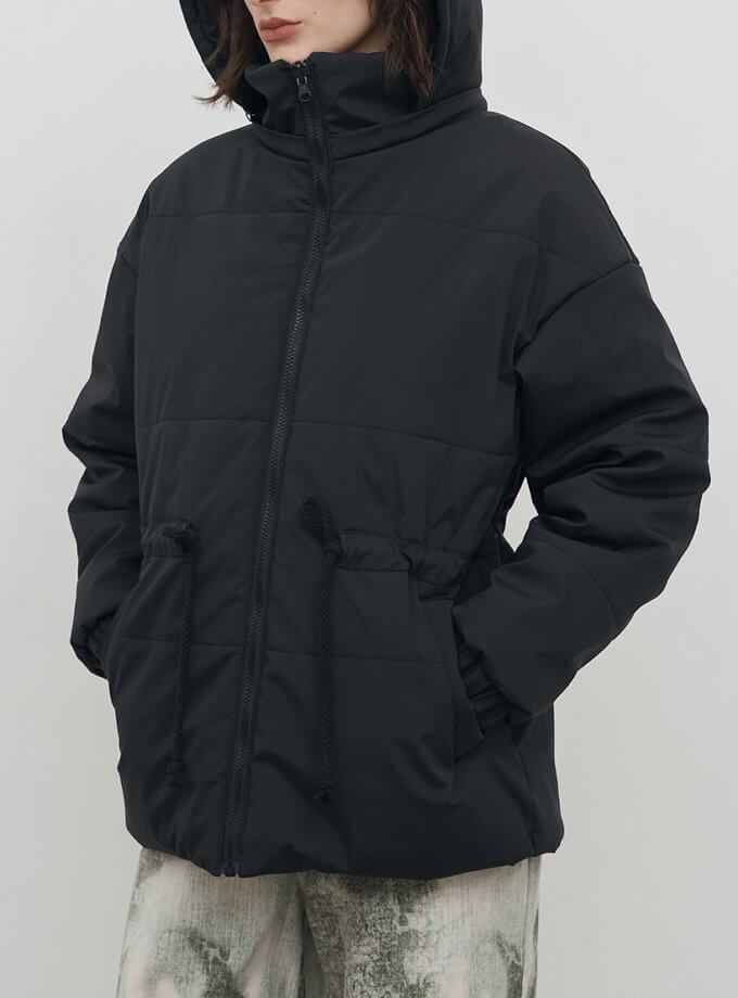 Пуховик over size чорний ZHARKO (ZHRK_kzaw242500008downjacketblack)