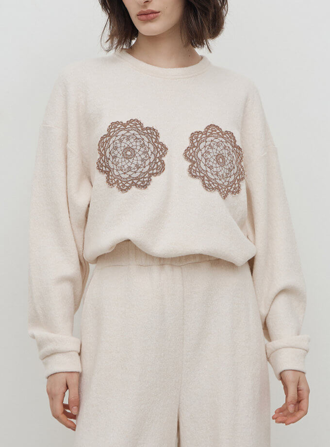 Світшот з вовни ZHARKO (ZHRK_kzaw242500003woolc) - фото 7