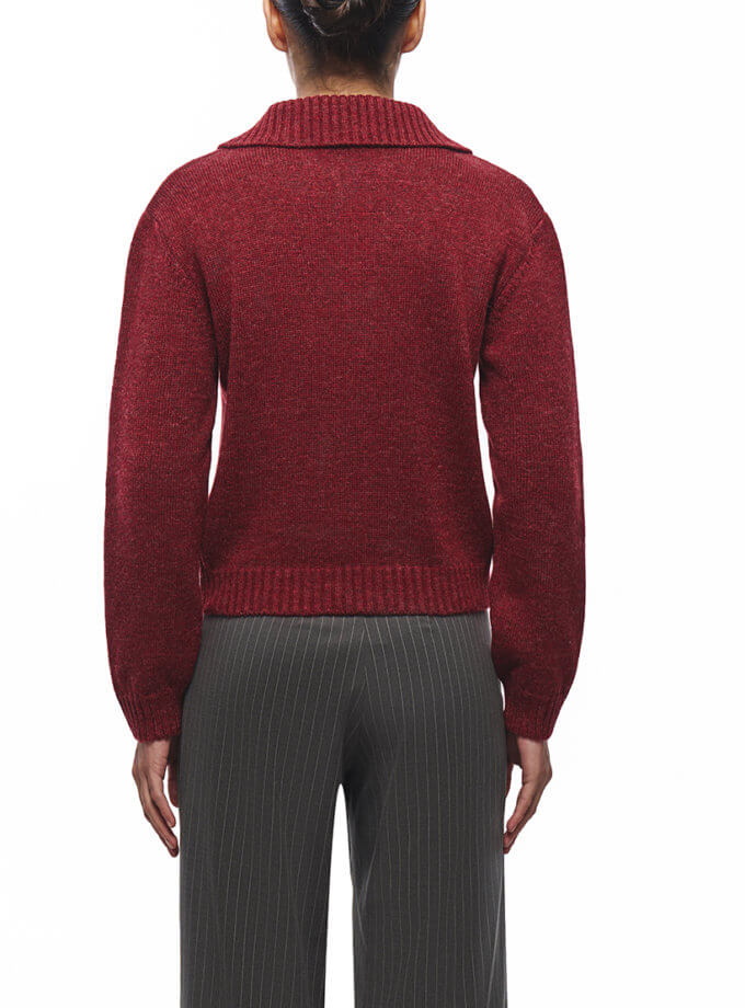 Джемпер Abigail бургунді J.D.WOOL (JDW_J.D.5008)