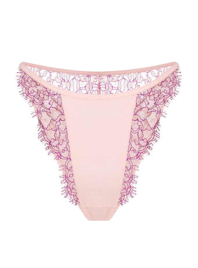 Персикові танга із шовку та мережива PEACH PEACH LINGERIE (PP_TNPP2404)