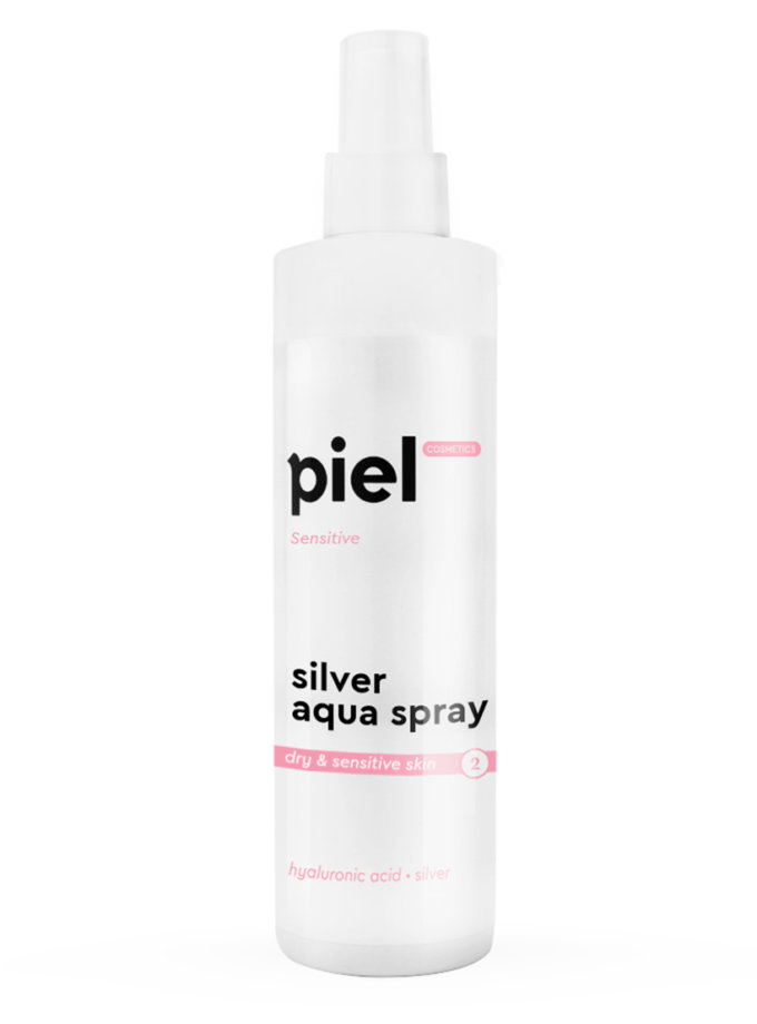 Зволожуючий спрей для сухої та чутливої шкіри Silver Aqua PIEL COSMETICS (PC_010)