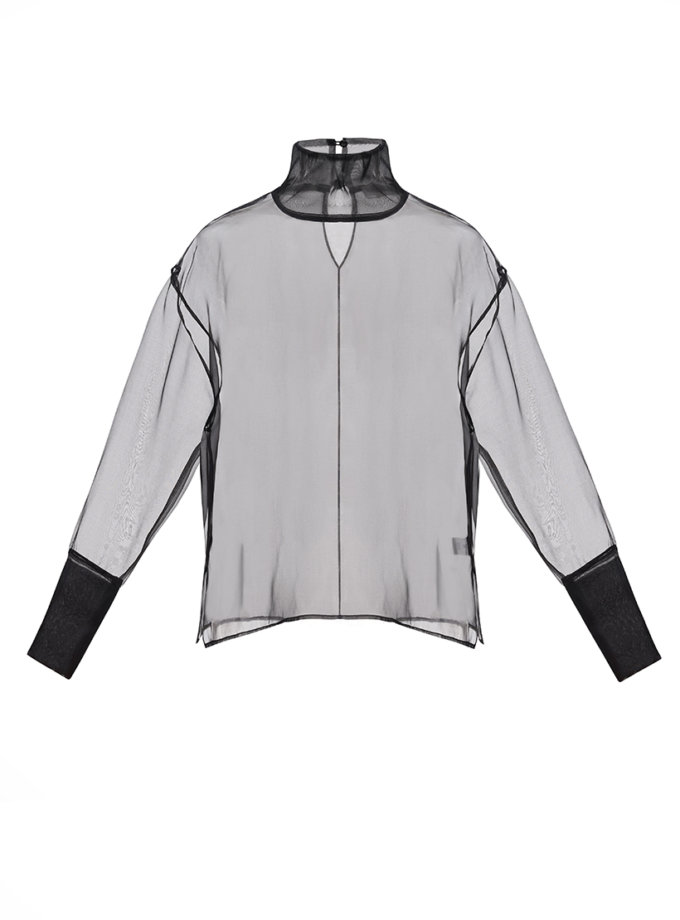 Блуза органза чорна NAZARELL! (NZRLL_НФ-00000028)