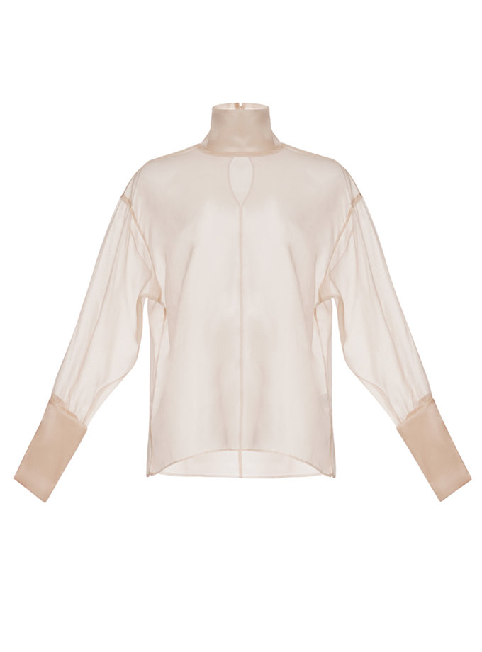 Блуза органза бежева NAZARELL! (NZRLL_00000249_kapsula)