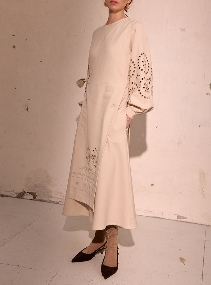 Плахта Плющ кремова EMBROIDERED GEM (EMBR_2023_17) - фото 7
