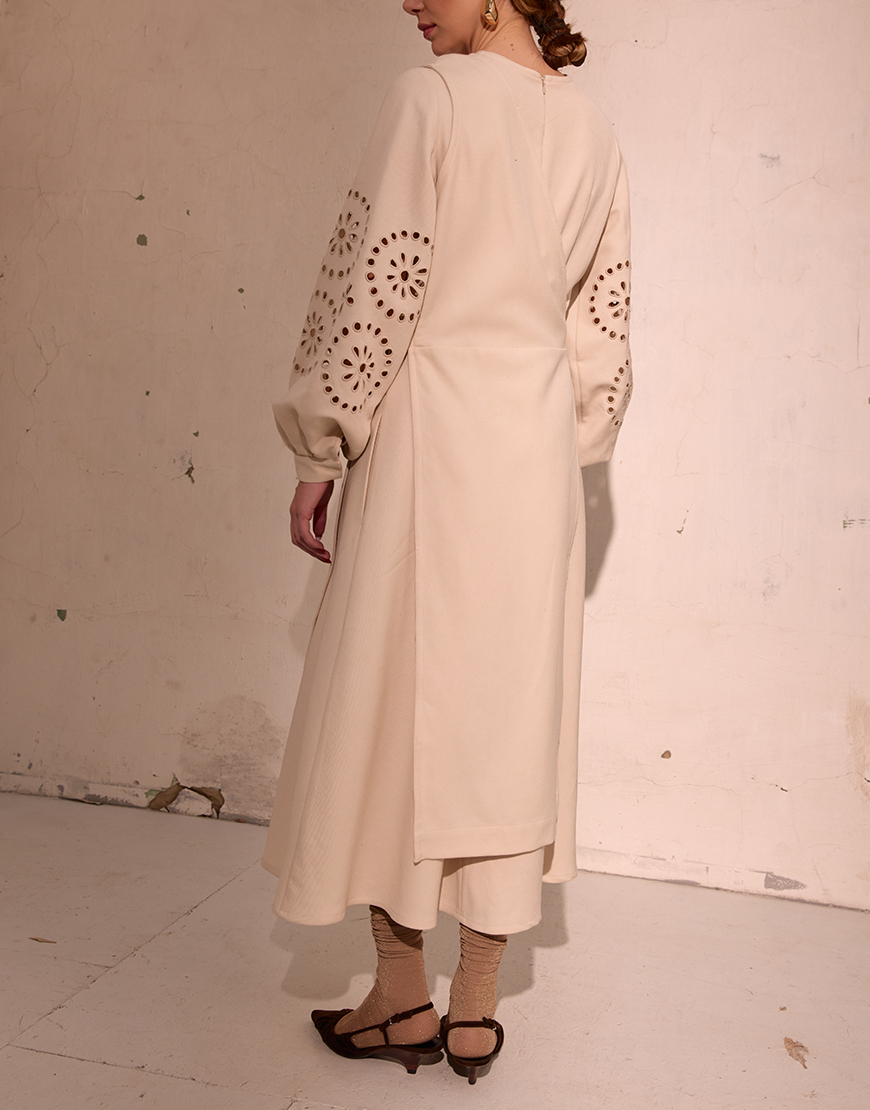 12nov0362 Плахта Плющ кремова EMBROIDERED GEM (EMBR_2023_17) - фото 3