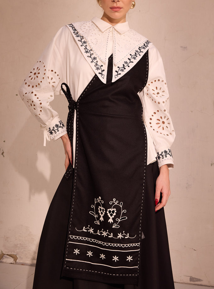 Плахта Плющ чорний EMBROIDERED GEM (EMBR_2023_18) - фото 7