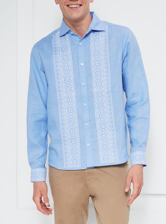 Рідний край блакитна сорочка FOBERINI (FOBERI_01039)