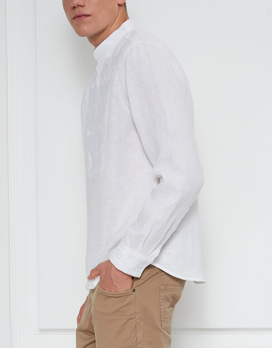 7blWzlsg Січ біла сорочка з білою вишивкою FOBERINI (FOBERI_SS19071) - фото 4