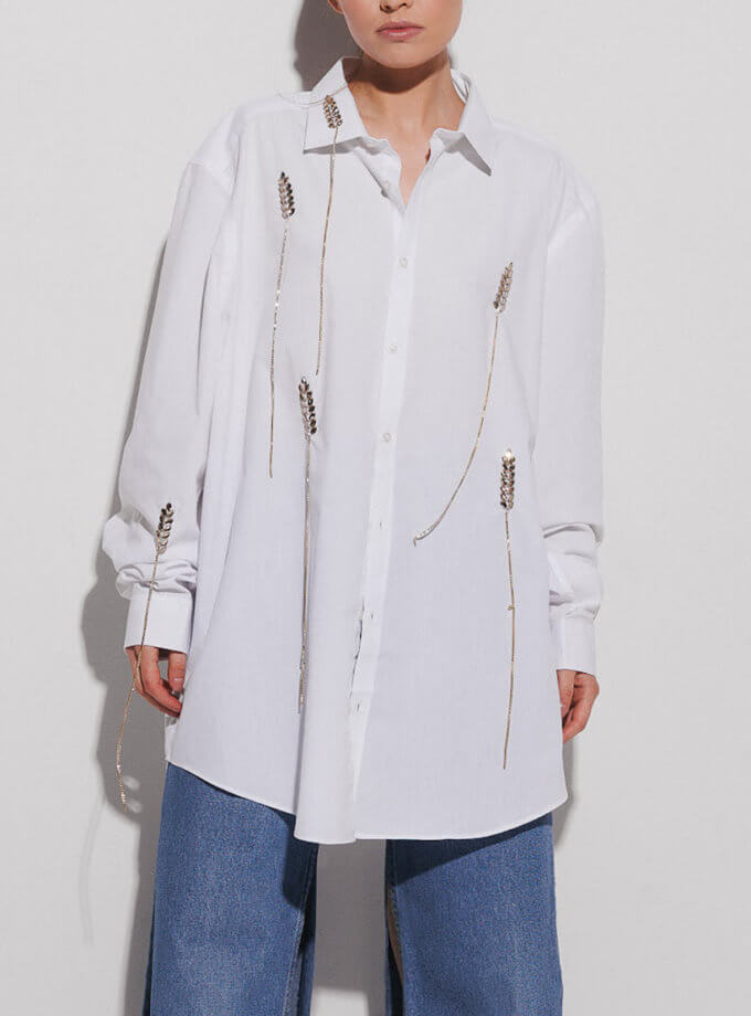 Сорочка декорована стразовими колосками JJSQUEE (JJ_1000)