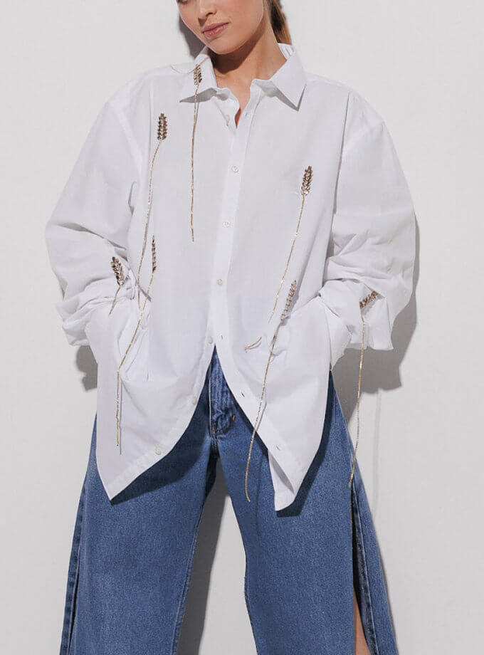 Сорочка декорована стразовими колосками JJSQUEE (JJ_1000)