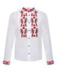 Січ біла сорочка з кольоровою вишивкою FOBERINI (FOBERI_SS19085)