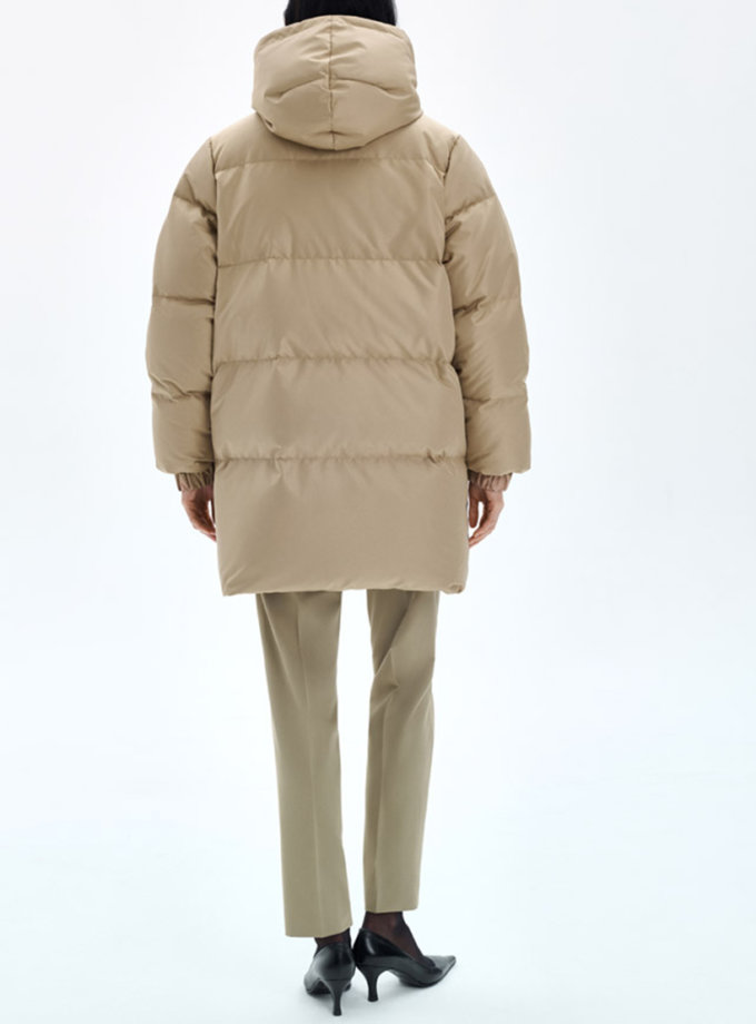 Пуфер Tiffany середньої довжини овесрайз крою MARCHI (MRCH_AW-21-18sand)