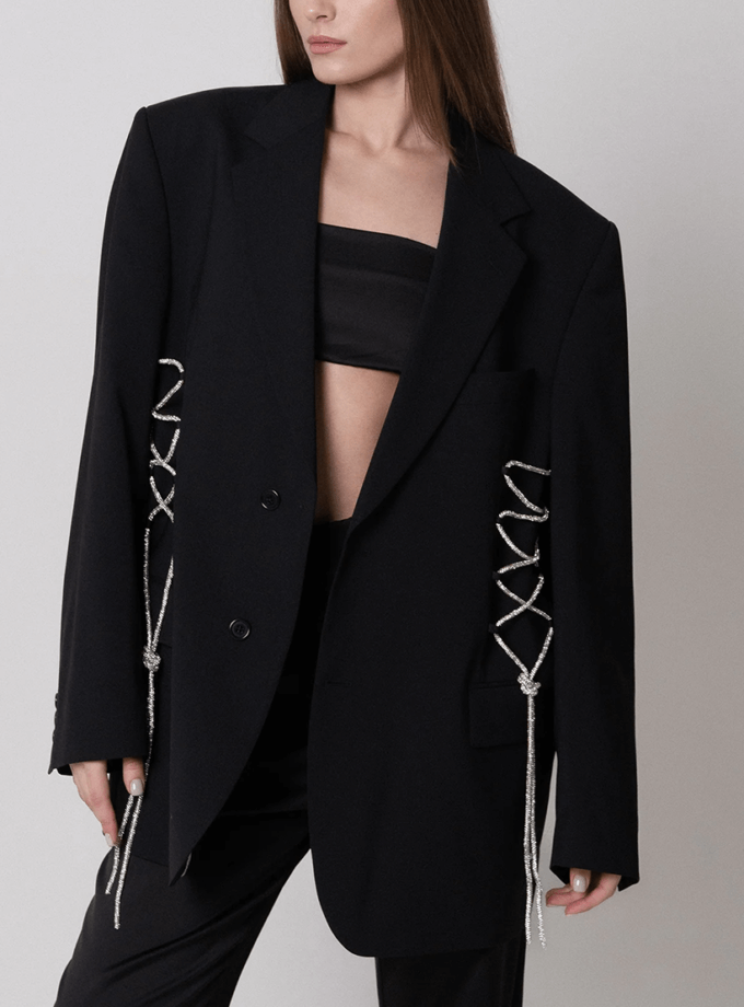 Жакет зі стразовою шнурівкою JJSQUEE (JJ_0014)