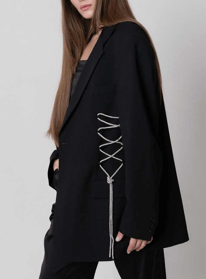 Жакет зі стразовою шнурівкою JJSQUEE (JJ_0014)