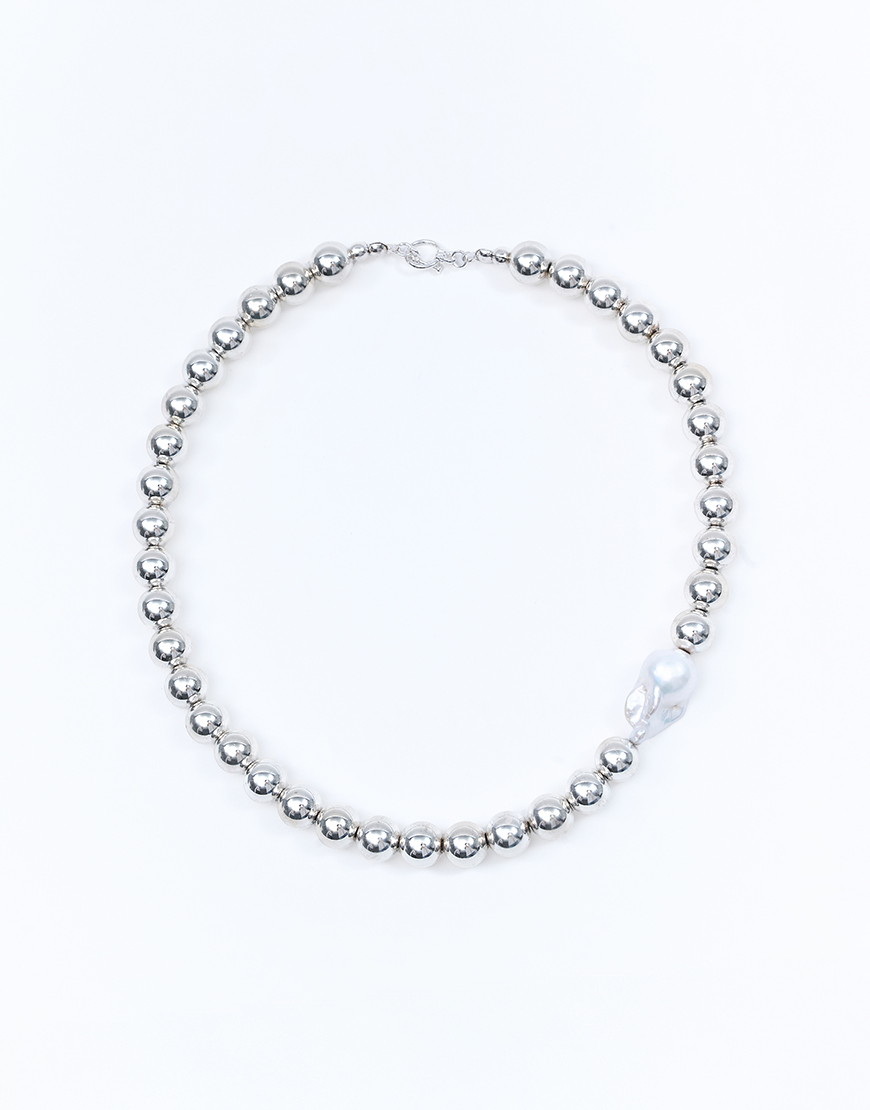 DSC02427 Кольє Statement Hematite Pearl ROTERSAND (RTRSND_SHP0007)