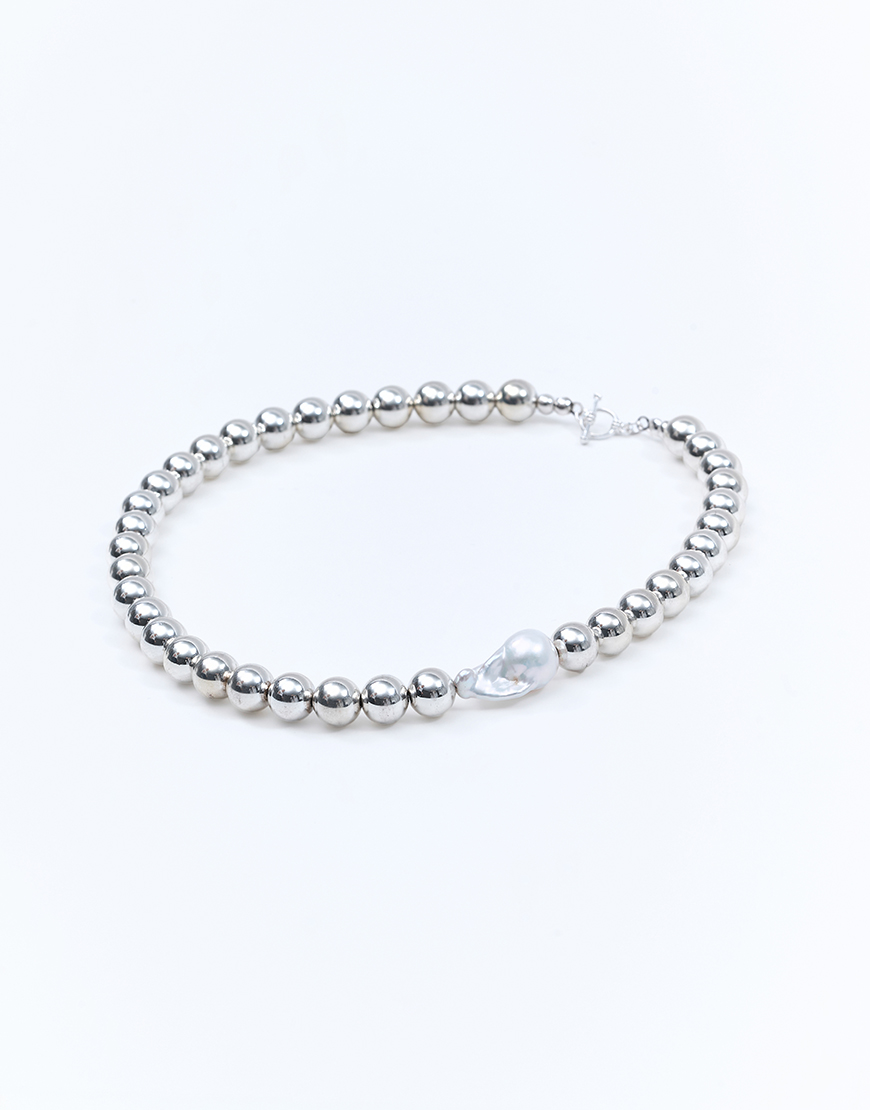 DSC02444 Кольє Statement Hematite Pearl ROTERSAND (RTRSND_SHP0007) - фото 3