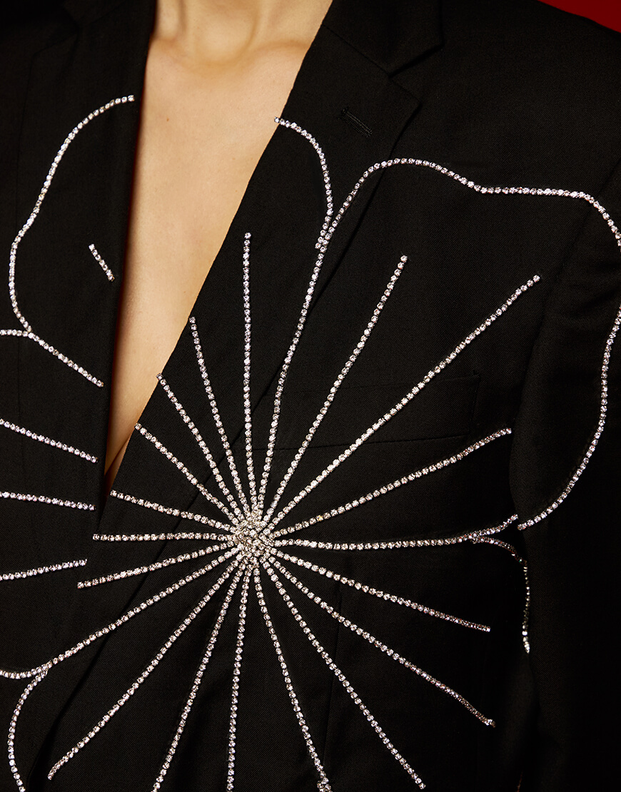 IMG_0531 Жакет з великою контурною стразовою квіткою JJSQUEE (JJ_0019) - фото 3