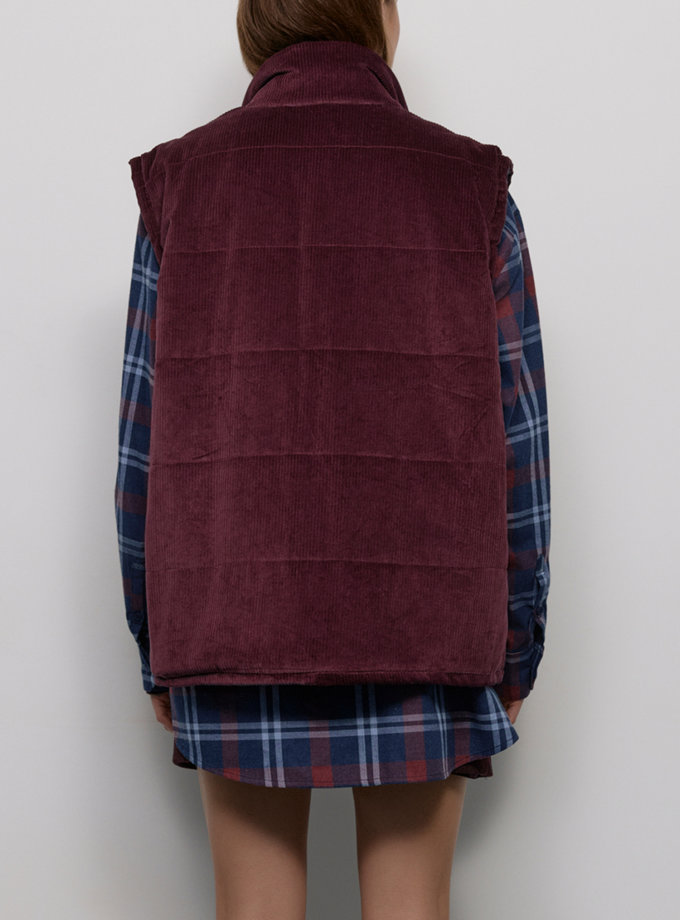 Стьобаний жилет - Бордовий WKMF (WKMF_240_2)