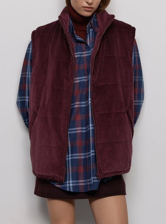 Стьобаний жилет - Бордовий WKMF (WKMF_240_2)