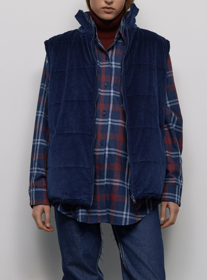 Стьобаний жилет - Синій WKMF (WKMF_240_1)