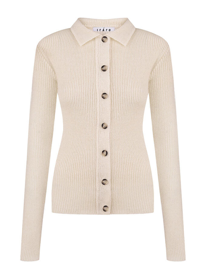 Молочний кардиган IRARO (IR_FW24_CB_016)