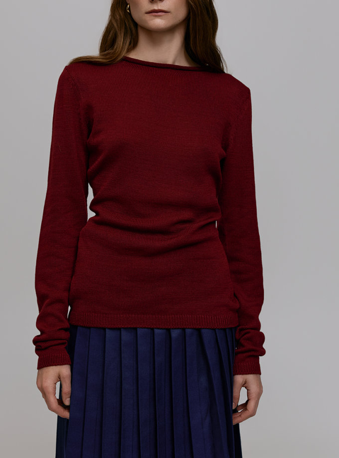 Лонгслів - Бордовий WKMF (WKMF_233_2)