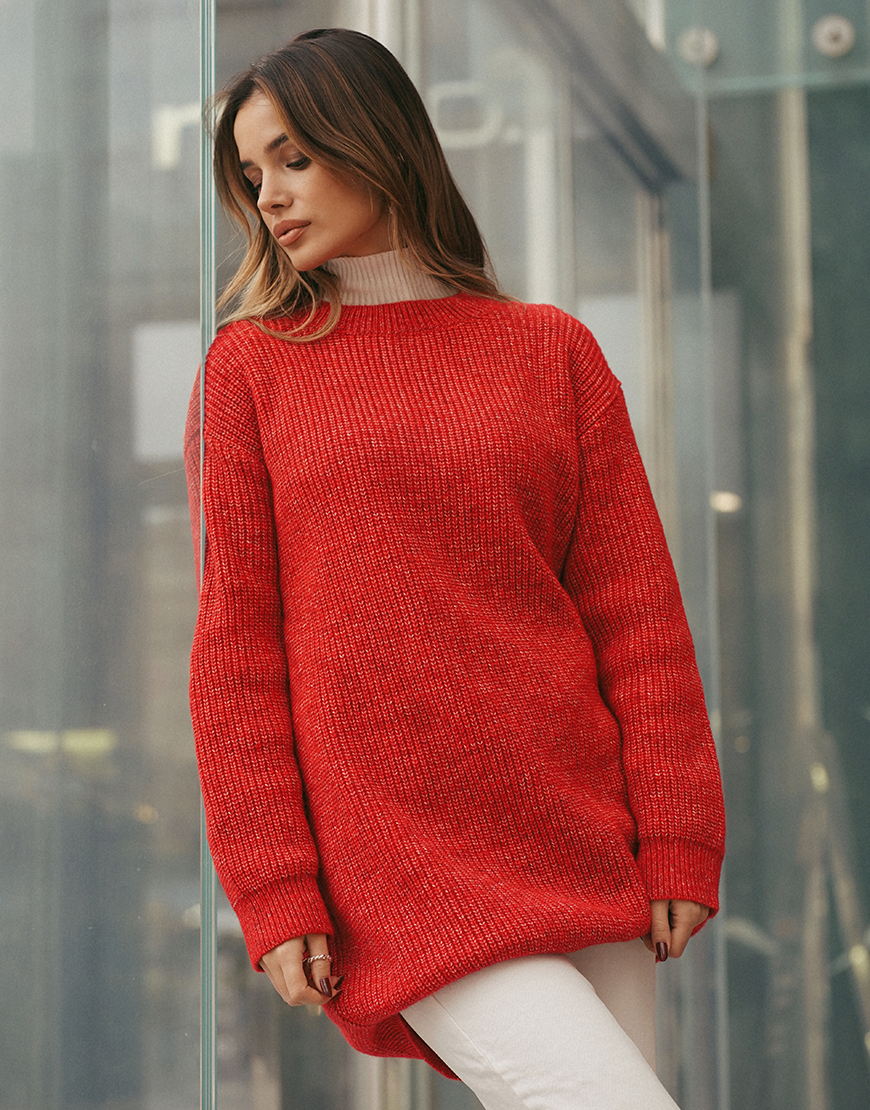 IMG_8071 Сукня Aura червона J.D.WOOL (JDW_ J.D.5017) - фото 3