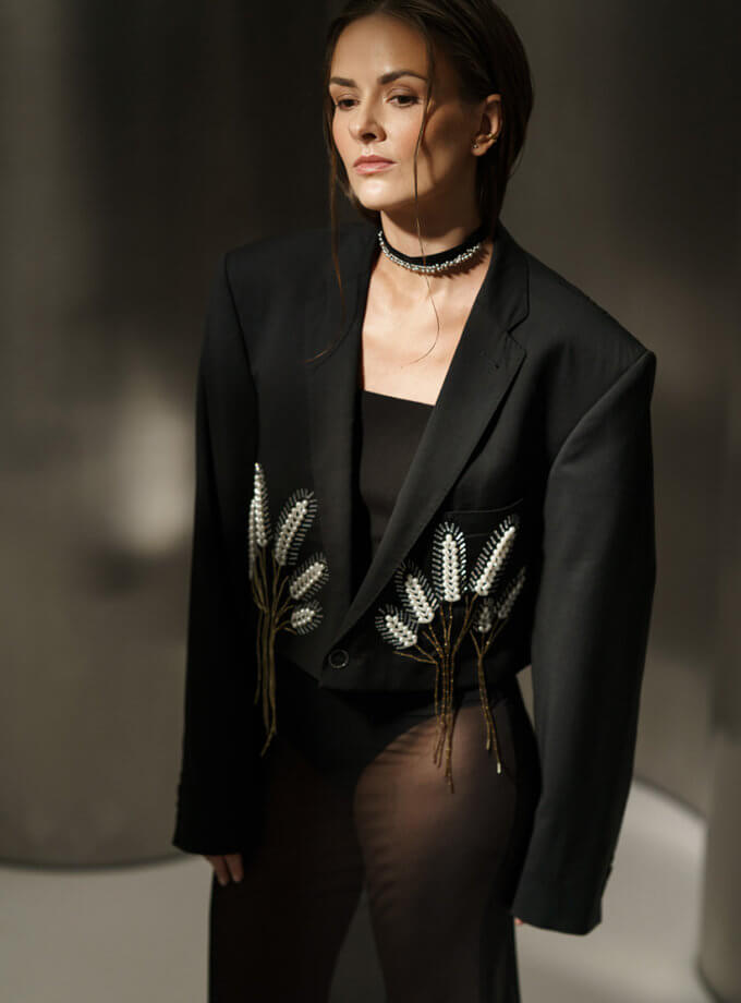 Піджак з перлинними колосками JJSQUEE (JJ_0032)