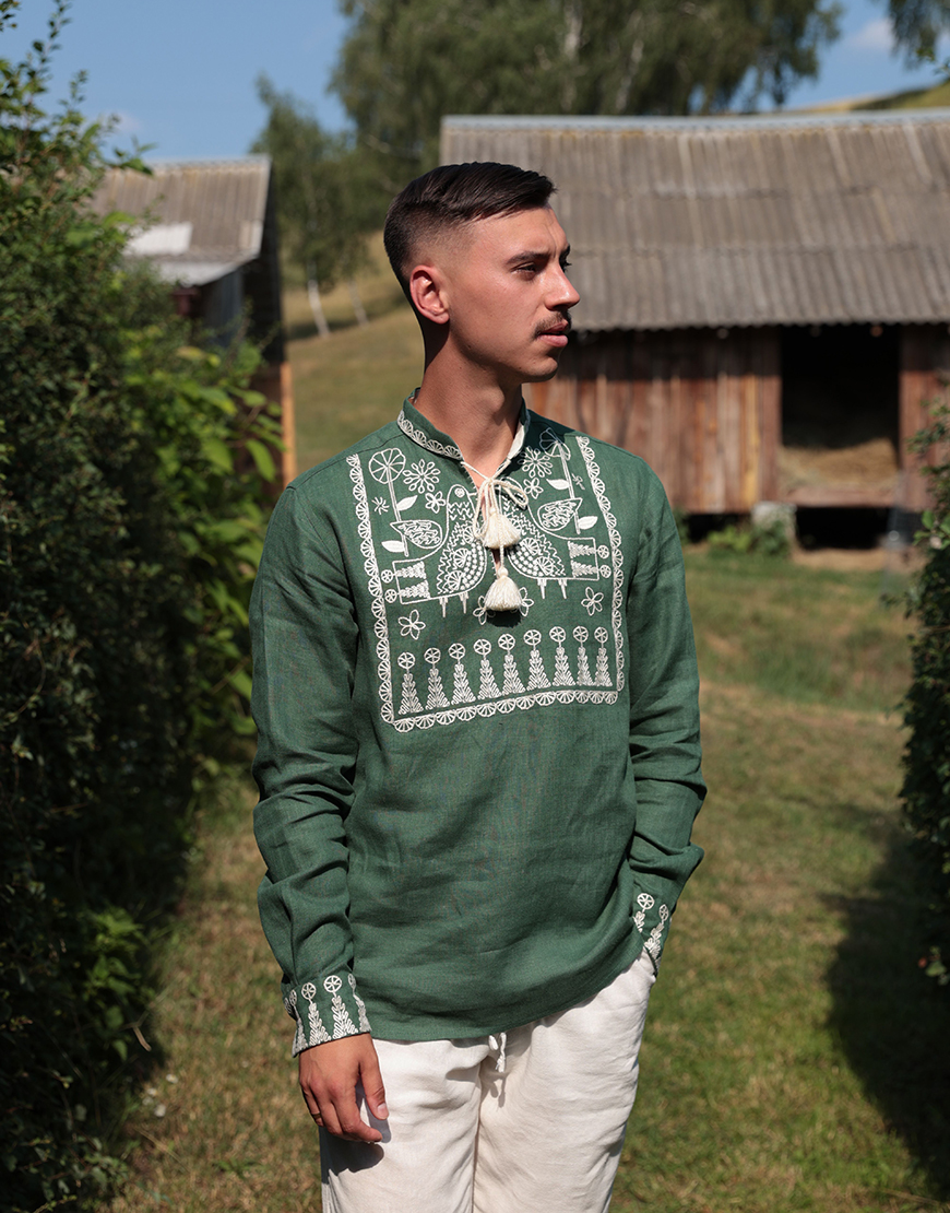 JKlOAtZQ Зозуля зелена сорочка FOBERINI (FOBERI_SS22103) - фото 7