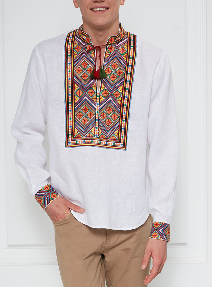 Карпати біла сорочка FOBERINI (FOBERI_01037)