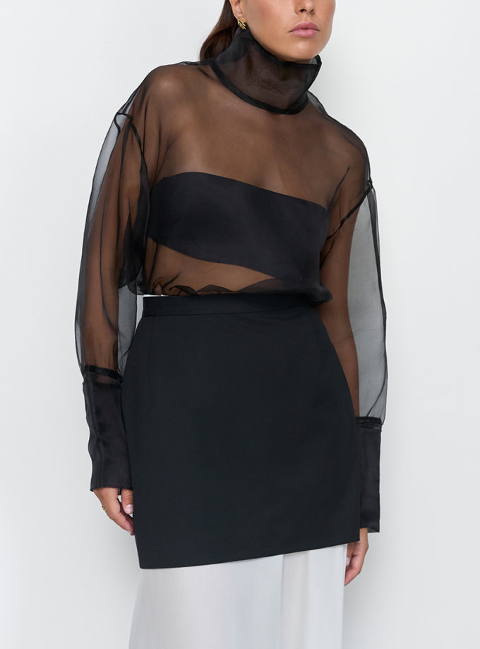 Блуза органза чорна NAZARELL! (NZRLL_НФ-00000028)