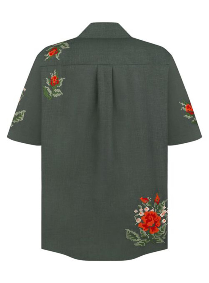 Еней смарагдова  сорочка FOBERINI (FOBERI_SS23109)