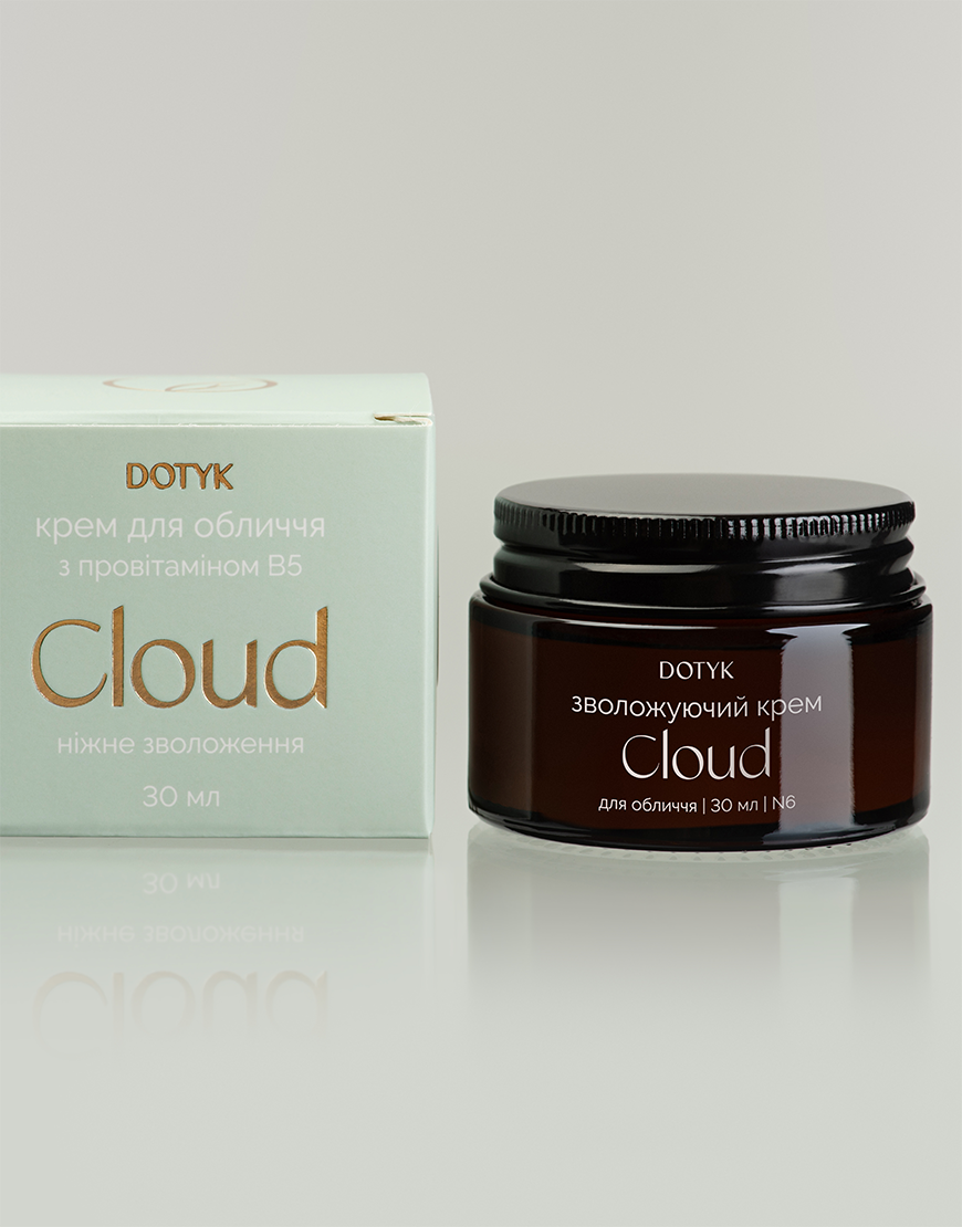 dotyk_2 cloud Зволожуючий крем для обличчя Cloud зі скваланом і провітаміном В5 DOTYK (DTK_4820263290064) - фото 2